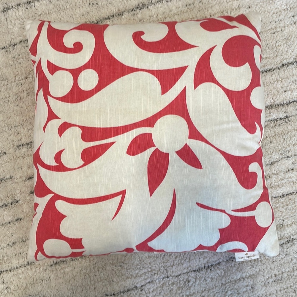 kate spade Pink & White Floral Throw Pillow